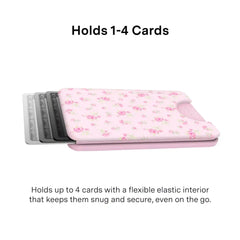 Dainty Pink Floral MagSafe Wallet