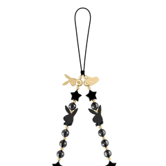 Playboy Black Bunny Phone Charm