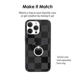Noir Vibe Checkered Phone Ring