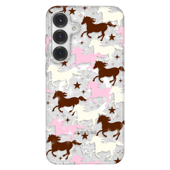 Pink Pony Glitter Samsung Case