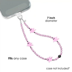 Ghosted Pink Phone Charm