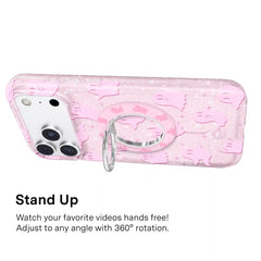 Ghosted Pink Glitter MagSafe Grip Ring