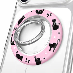 Lucky Kittens Glitter MagSafe Grip Ring
