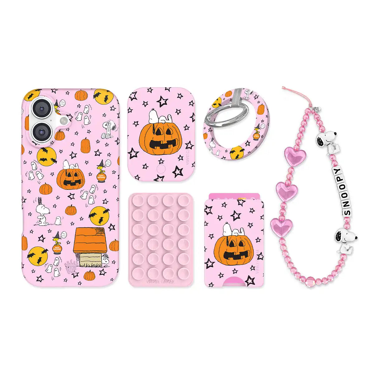 Snoopy Pink Pumpkins iPhone Bundle Set