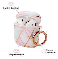 Geometric Marble Airpods Case