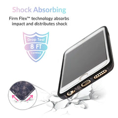Floral Rose Gold Chrome iPhone Case