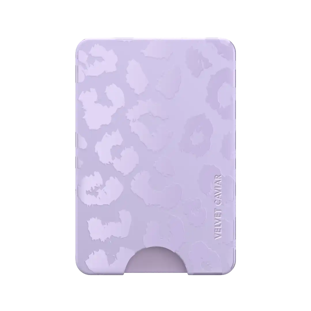 Lilac Leopard MagSafe Wallet