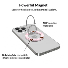 Pink Pony Glitter MagSafe Grip Ring