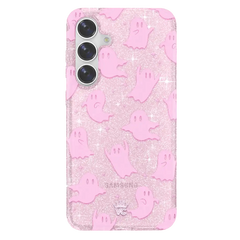 Ghosted Pink Glitter Samsung Case