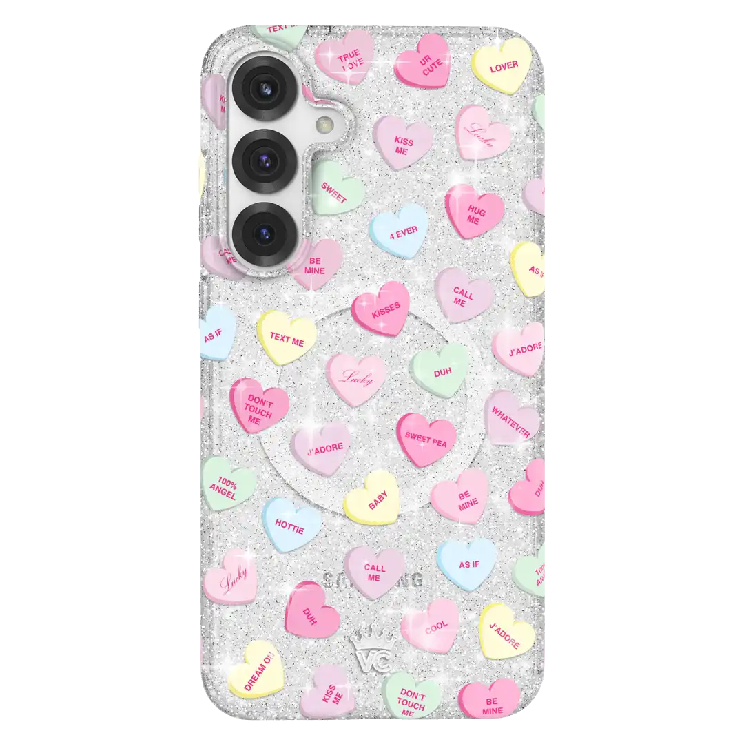 Sweet Hearts Glitter Samsung Case